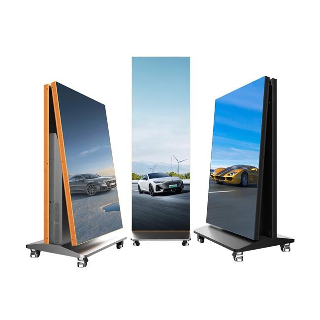 HTT LED GOB P1.25 P1.56 P1.86 P2.5 640*1920mm LED Fold poster screen Manufacturer