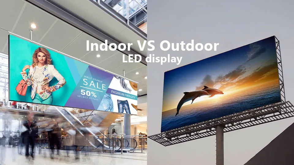 Indoor and outdoor LED display comparison by HTT LED