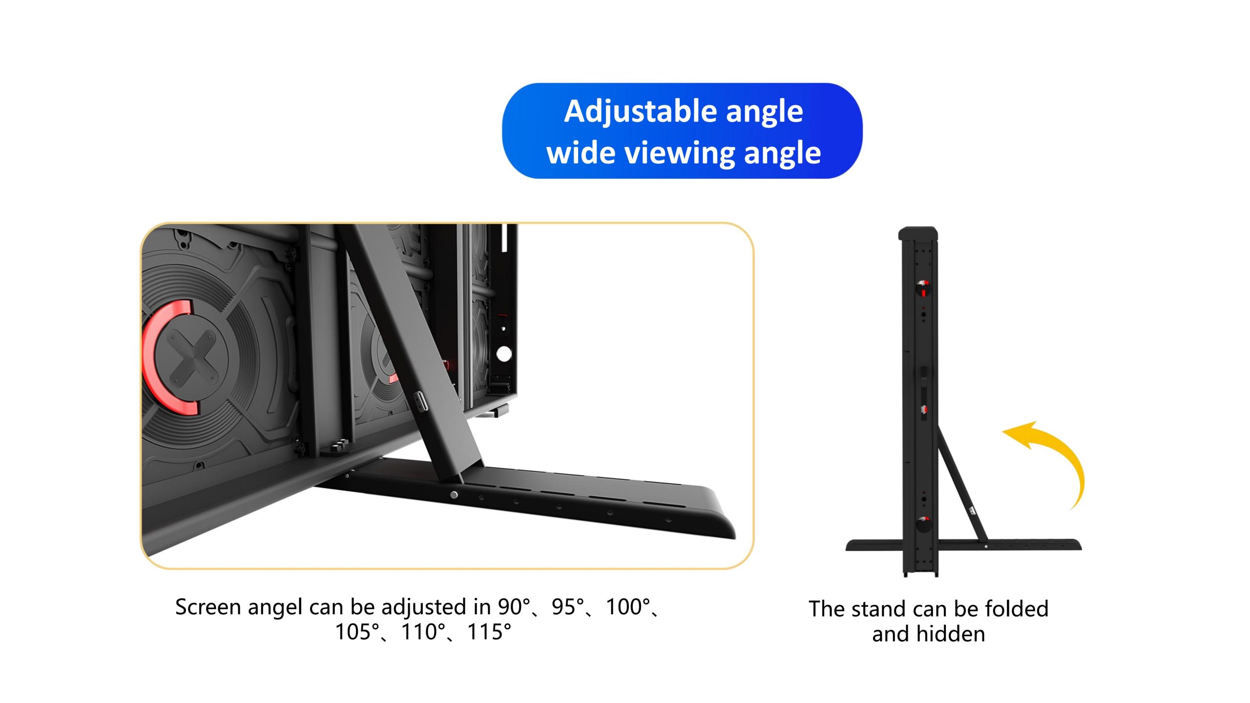 HTT LED 1600*900*98mm Outdoor Stadium LED Display Screen Waterproof Die-cast Aluminum Energy-saving 6500CD LED Display Screen Manufacturer