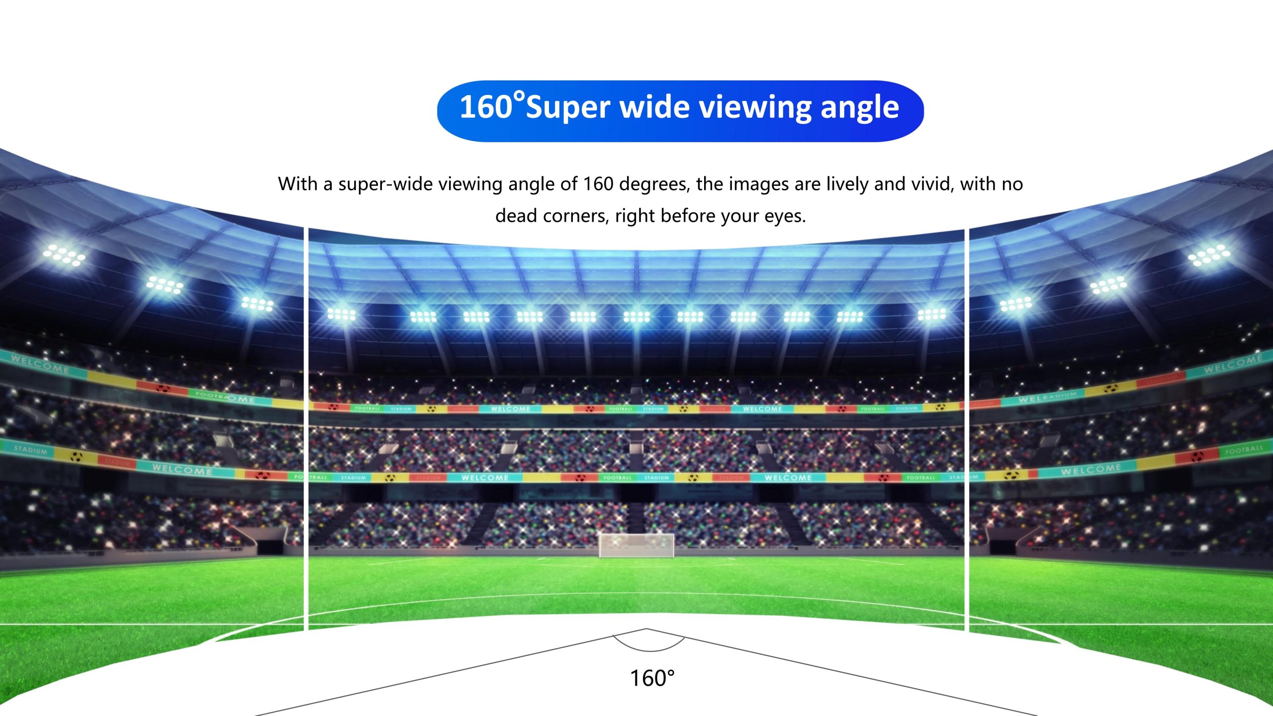 HTT LED 1600*900*98mm Outdoor Stadium LED Display Screen Waterproof Die-cast Aluminum Energy-saving 6500CD LED Display Screen Manufacturer