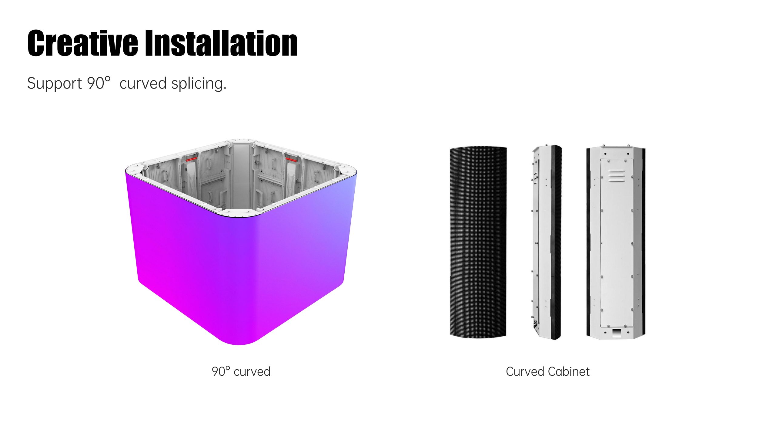 HTT LED 960*960mm outdoor energy-saving die-cast aluminum cabinet led display screen manufacturer factory -40℃ to 80℃
