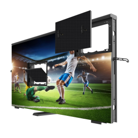 HTT LED 1600*900*98mm Outdoor Stadium LED Display Screen Waterproof Die-cast Aluminum Energy-saving 6500CD LED Display Screen Manufacturer