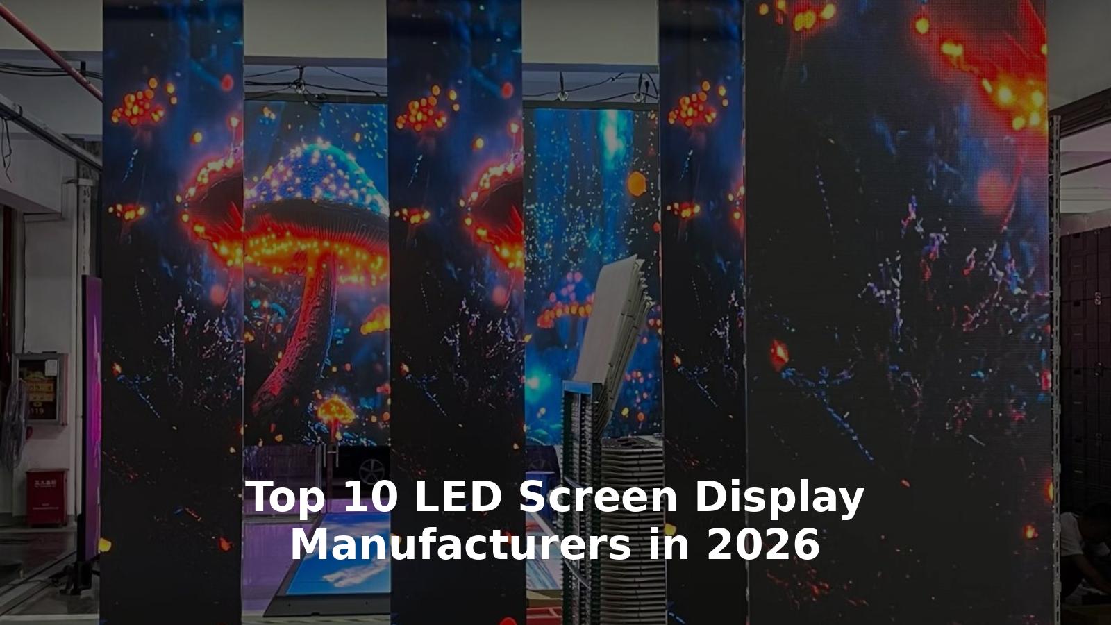 Top 10 LED Screen Display Manufacturers in 2026 - HTT LED Indoor ...