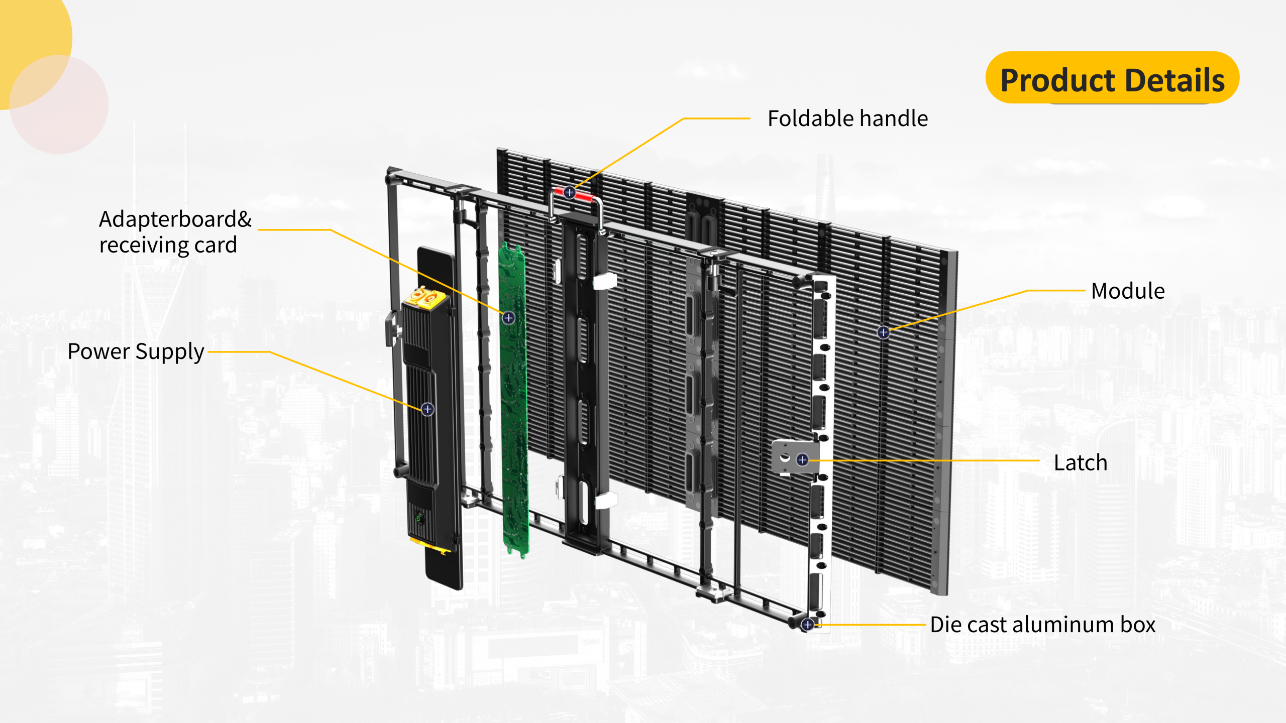 HTT LED P3.91-P7.81 Outdoor Transparent Mesh LED Display Screen Manufacturer