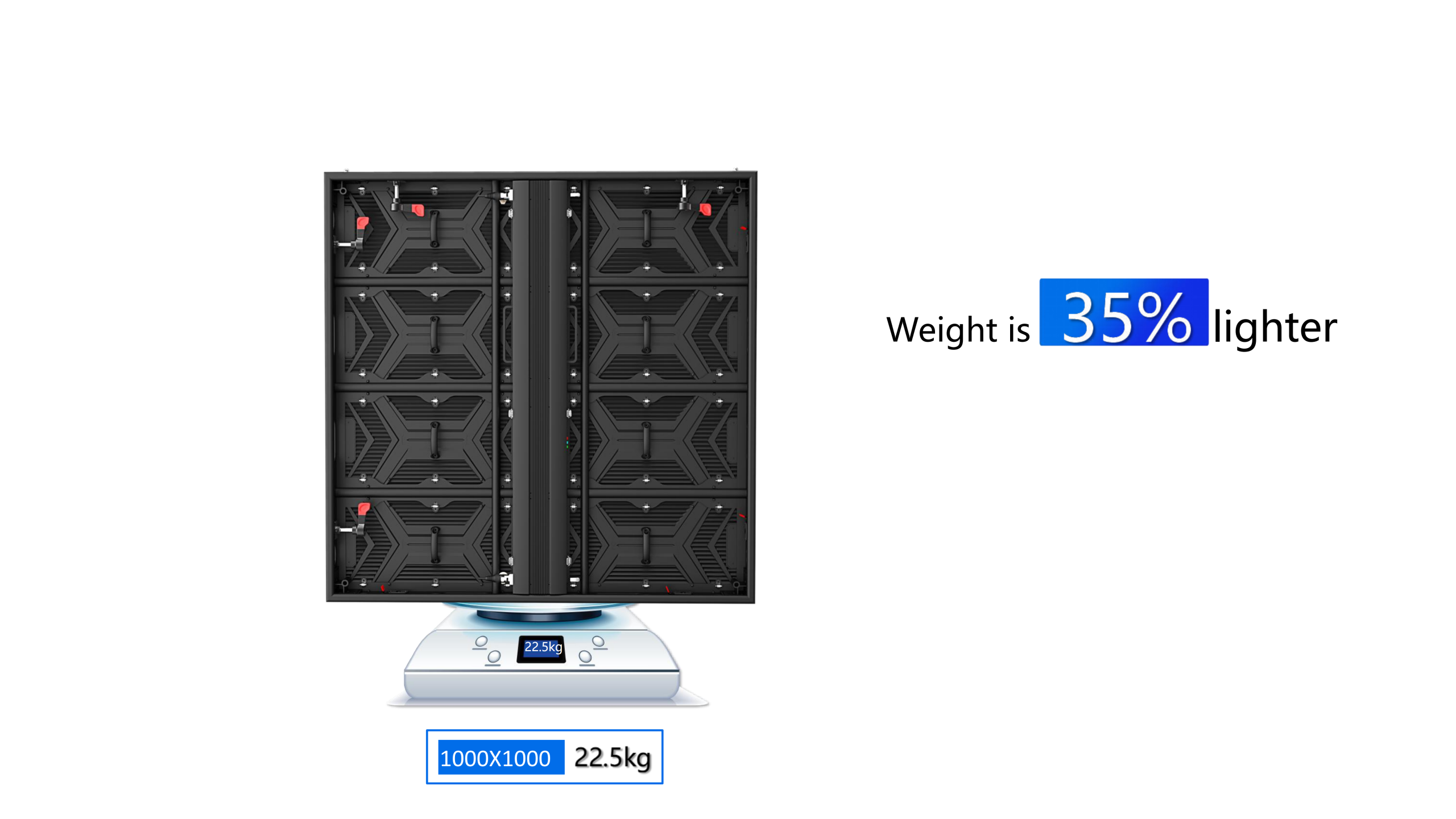 HTT LED 1000*1000mm Die-cast aluminum Outdoor Fixed LED Display Screen LED Video Manufacturer