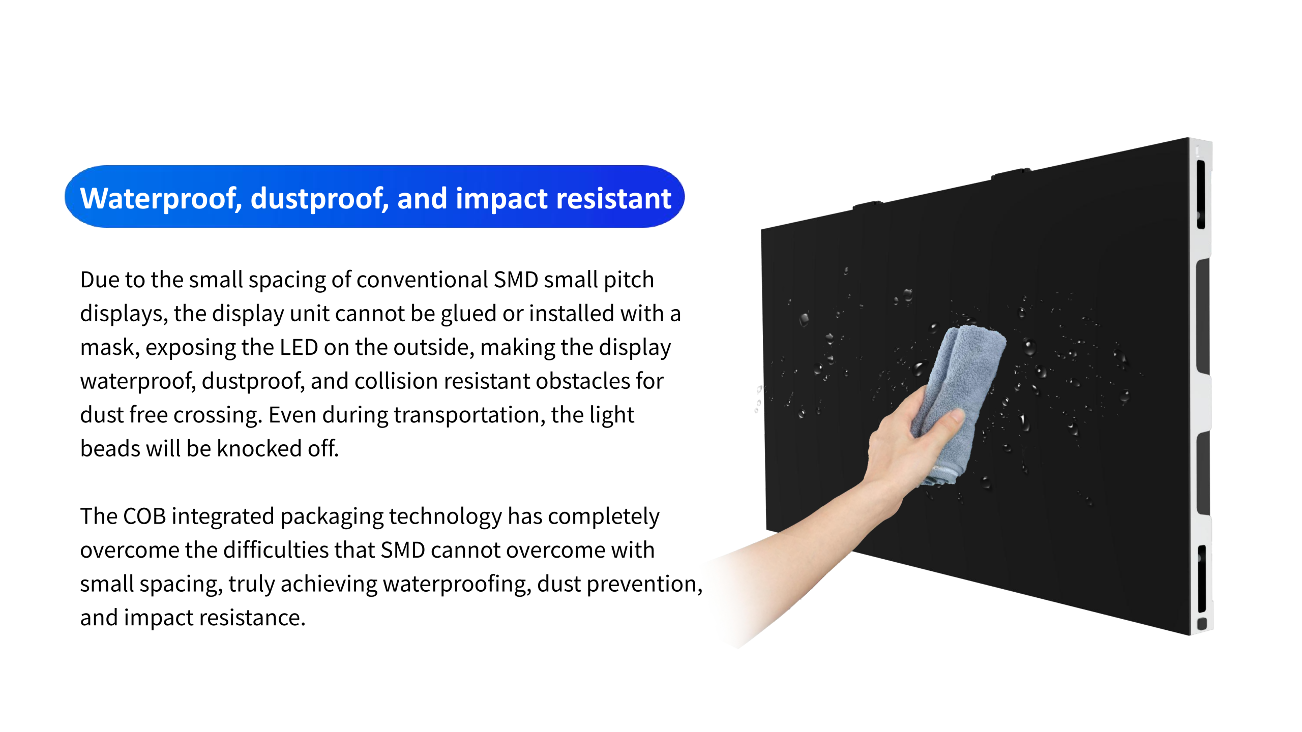 HTT LED P0.625 | P0.78 | P0.9375 | P1.25 | P1.5625 | P1.875 COB Indoor Fixed LED Display Screen Manufacturer