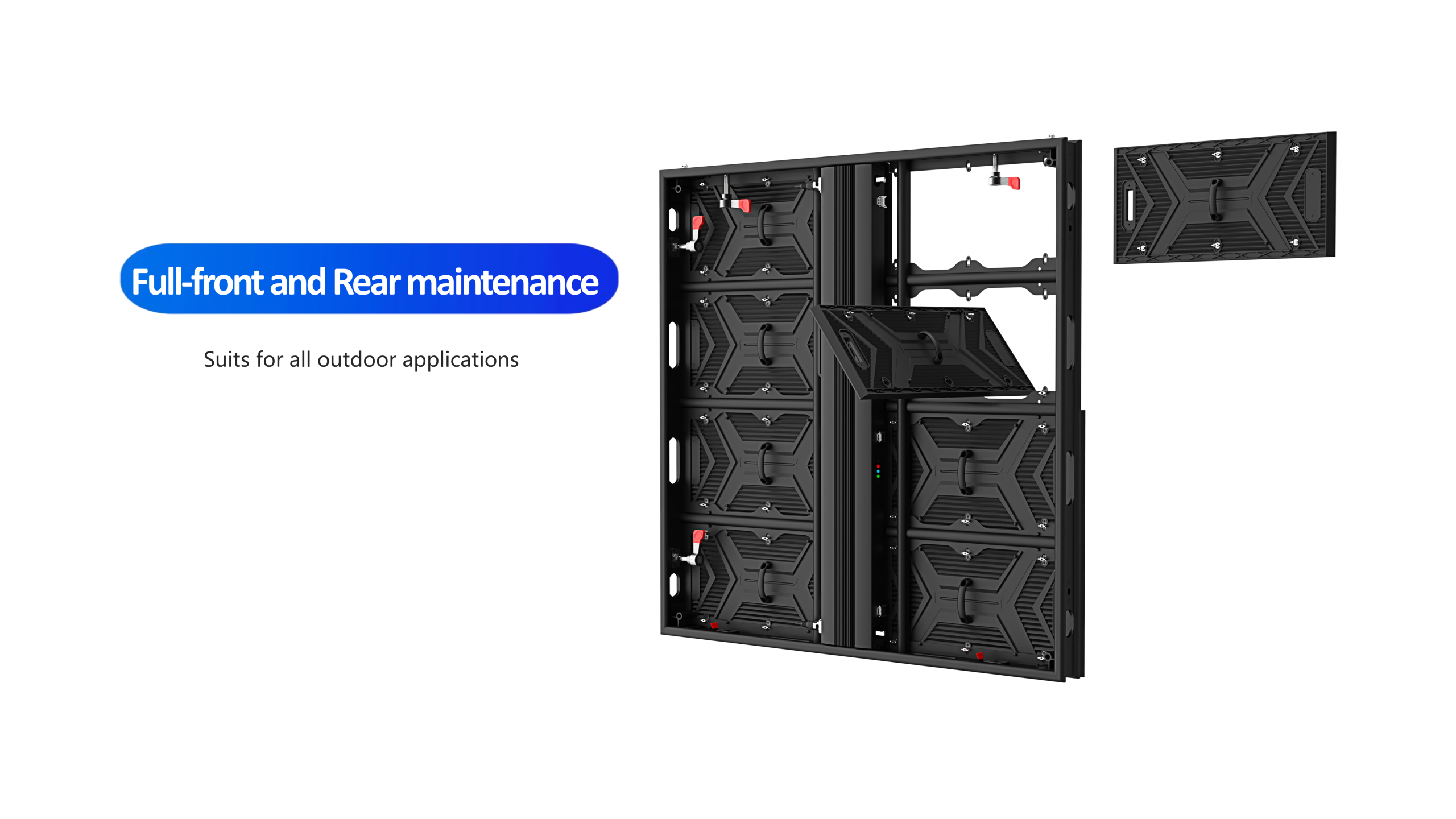 HTT LED 1000*1000mm Die-cast aluminum Outdoor Fixed LED Display Screen LED Video Manufacturer