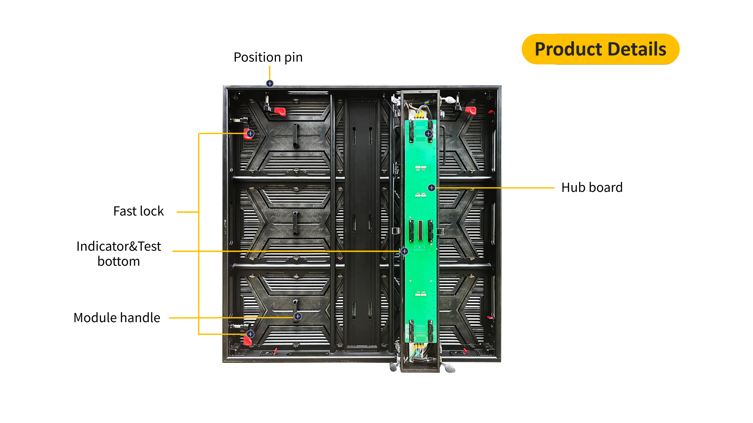 HTT LED 960*960mm Die-cast aluminum Outdoor Fixed LED Display Screen LED Video Manufacturer