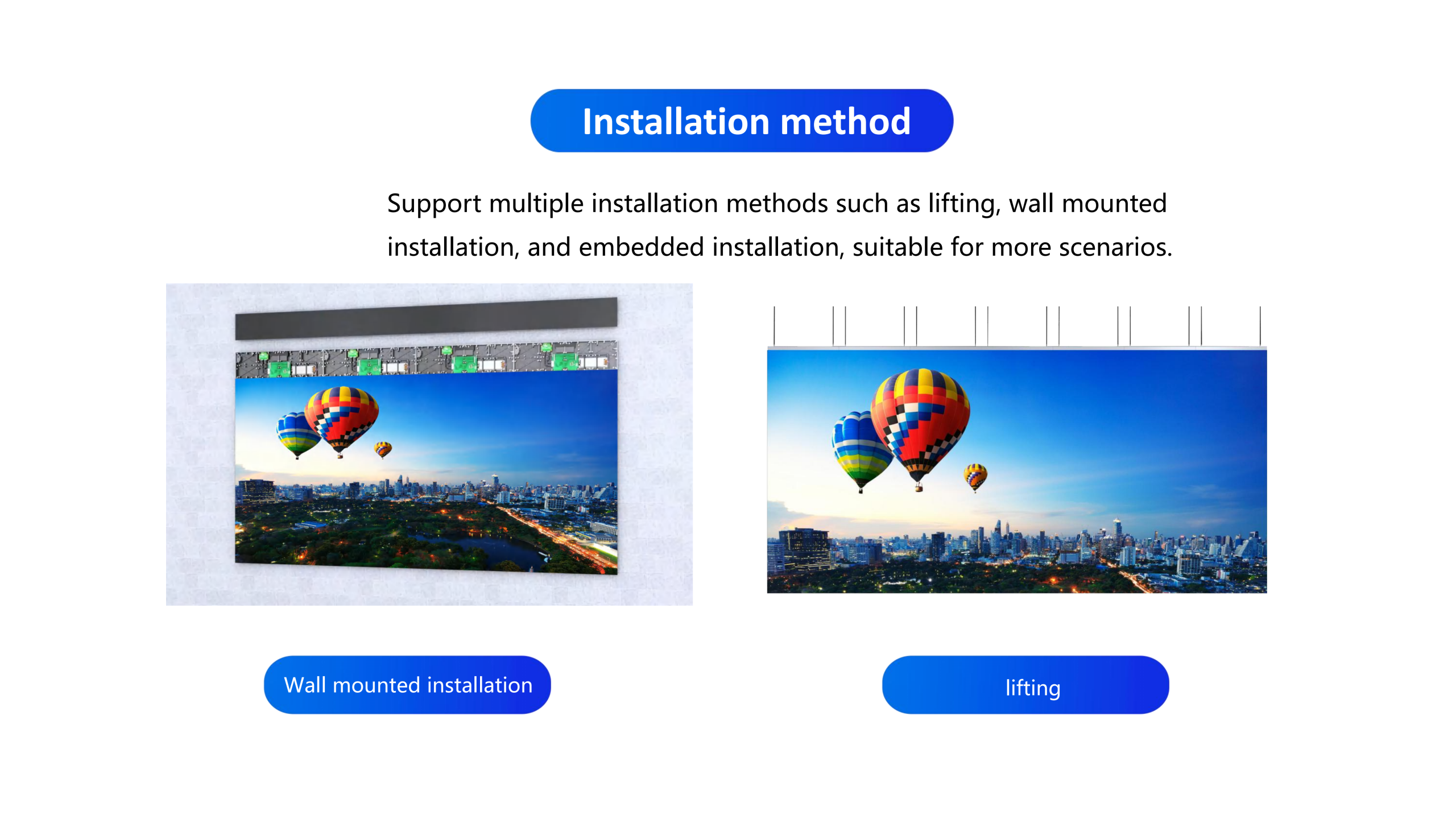 HTT LED P0.625 | P0.78 | P0.9375 | P1.25 | P1.5625 | P1.875 COB Indoor Fixed LED Display Screen Manufacturer