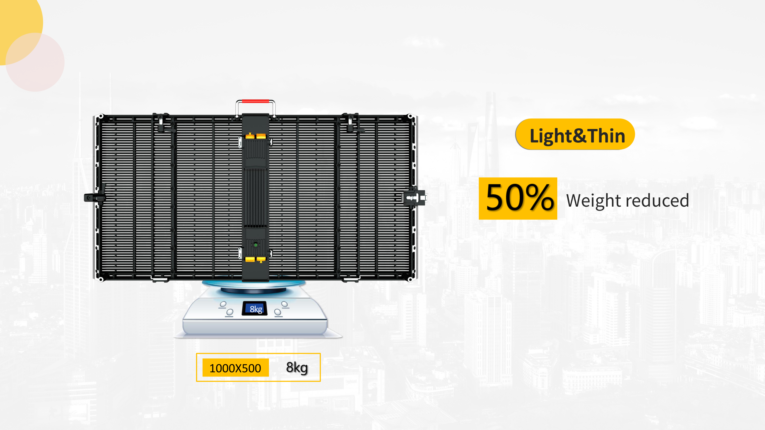 HTT LED P3.91-P7.81 Outdoor Transparent Mesh LED Display Screen Manufacturer
